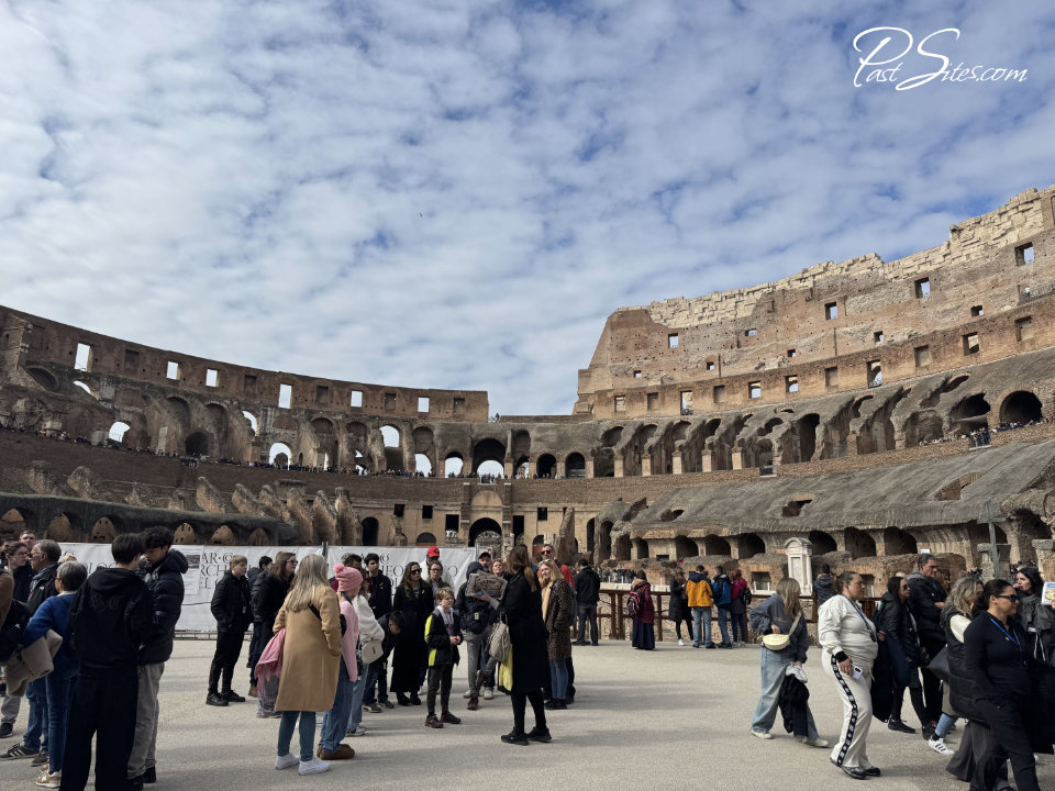 Inside view of the Rome Colosseum